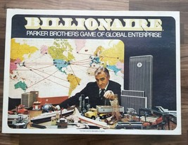 Billionaire Board Game 1973 No. 43 Parker Brothers COMPLETE Finance Money Stocks - £48.66 GBP