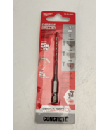 Milwaukee 1/8 in. x 2 in. x 3-1/2&quot; SHOCKWAVE Carbide Hammer Drill Bit 48... - $9.90