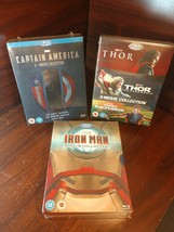 Iron Man + Thor + Captain America 3 Movie Collections(Blu-ray)NEW-Free Shipping! - £69.07 GBP