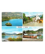 Slovenia Yugoslavia Bled Greetings Bleda Multiview Fotolik Celje Postcar... - $4.98