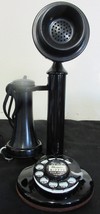 Western Electric Black Bullnose Candlestick Rotary Dial Telephone Circa ... - $630.40 CAD