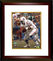 Earl Campbell signed Houston Oilers 8X10 Photo Custom Framed (white jers... - $109.95