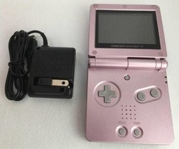 Authentic Nintendo Game Boy Advance SP - Pearl Pink - With Charger - Tes... - £98.16 GBP
