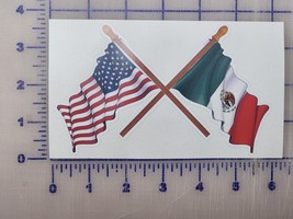 Mexican American Texas Flying Flags Set  stickers USA Trump flying flags 6&quot; - £4.68 GBP