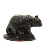 Vintage Resin Black Bear Wild Animal Small Figurine Made in Canada  - $5.91