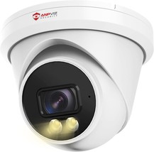 Anpviz 4Mp Poe Ip Camera, Turret Security Ip Camera Outdoor Indoor, Ai, ... - £38.79 GBP