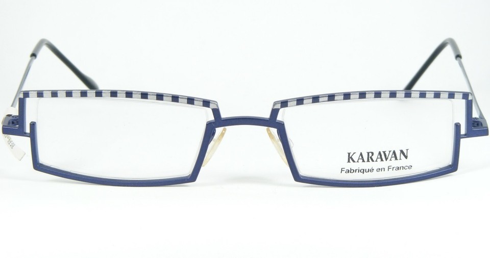 KARAVAN 5318 587 BLUE /SILVER EYEGLASSES GLASSES METAL FRAME 46-20-140mm France Item image 2