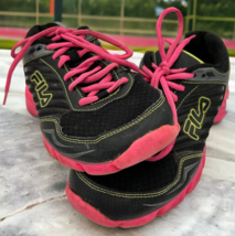 Fila Black And Pink DLS Foam Trail Running Sneakers Women&#39;s 8.5 - $22.23