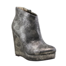 NEW Michael Antonio Candey Women Bootie Boots Shoes Platform Pewter Silver 7.5M - £45.89 GBP