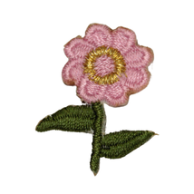 Spring Flower Daisy Tiny Embroidery Iron On Patch Light Pink - £7.13 GBP
