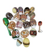 VINTAGE Plastic Easter Eggs Pysanky Ukranian Mixed Pattern SET OF 17 Ukr... - £124.45 GBP