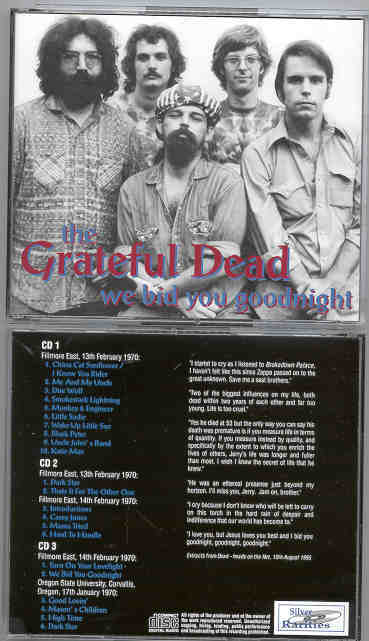 Grateful Dead - We Bid You Goodnight  ( 3 CD set ) ( Silver Rarities ) (... - $42.99