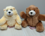Russ Charmin Plush Bears lot 2 Bill Brown Dillon cream-yellow plush - $10.29