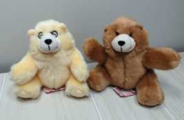 Russ Charmin Plush Bears lot 2 Bill Brown Dillon cream-yellow plush - $10.29