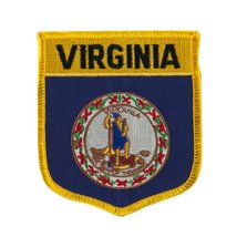 Eastern State Flag Embroidered Patch Shield - Virginia OSFM - £2.69 GBP