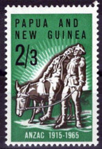 ZAYIX Papua New Guinea 203 MH Simpson &amp; His Donkey Wallace Anderson 071423S143 - £1.19 GBP