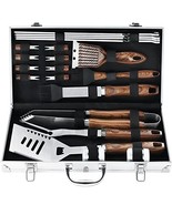 21PCS Professional Stainless Steel Grill Accessories Set for Men Dad Women - £42.03 GBP