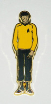 Classic Star Trek TV Chekov Figure Die Cut Cloisonne Metal Pin 1988 NEW ... - $7.84