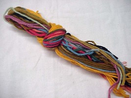 3-Ply Tapestry Yarn --- Fifty (50) Yard Hank with Multiple Colors - £3.17 GBP