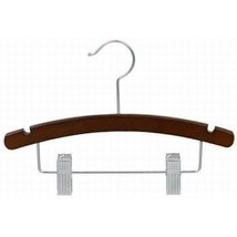 14&quot; Walnut Arched Wood Combination Hanger (pack of 25) - £28.07 GBP