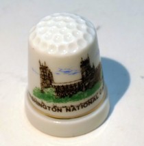 Porcelain Thimble Souvenir Washington National Cathedral USA - $19.47