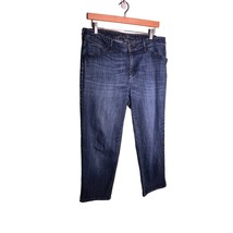 Eddie Bauer Womens Size 12 Curvy Capri Straight Leg Cropped Jeans Medium Wash - £13.27 GBP