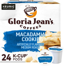 Gloria J EAN&#39;s Macadamia Cookie Keurig K-CUP Pods, Medium Roast Coffee 24CT - £17.77 GBP