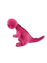 1987 Pink DINOSAUR 17&quot; Plush Stuffed Animal Toy World of Smile - £19.51 GBP