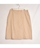 Chadwicks Women&#39;s Linen Blend Pencil Skirt Khaki Tan Size 8 - $43.21 CAD