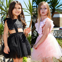 US Boutique Toddler Kids Baby Girls Princess Tutu Dress Sundress Clothes Summer - £11.24 GBP