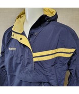 Vintage Columbia Woman&#39;s Size Large Yellow And Navy Blue Pullover Windbr... - $22.19