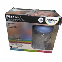 Brother Max Extra Wide Feeding Bottle Set Of 2 Bottles in The Box Blue Top - £7.66 GBP