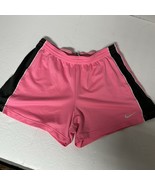 Nike Shorts Womens Large Pink Dri-Fit Athletic Elastic Waist Mesh 29” X 3” - $11.21