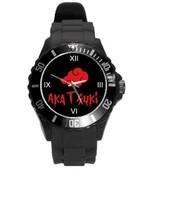 Watch with akatsuki clouds unisex custom design - £23.88 GBP