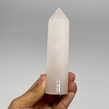 237.1g, 4.8&quot;x1.3&quot;  Pink Calcite Point Tower Obelisk Crystal, B23293 - £15.07 GBP