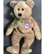 2002 Ty Signature Plush Beanie Baby Bear Brown Speckles 7” - £18.77 GBP