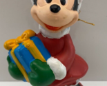 Vintage Disney Minnie Mouse Mrs Claus Christmas 4 in Plastic Ornament - £13.44 GBP