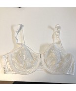 Vintage Vanity Fair SZ 38B Second Skin Satin Embroidered Sheer Cup Bra U... - $280.41 MXN