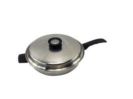 Vintage REX A MATIC 3 Ply 18-8 Stainless Steel Sauté Pan w Lid 11.5&quot; Mad... - £23.75 GBP