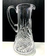 Vintage Elegant Hand Cut Lead Crystal Faceted Swirl Pattern Tall Water P... - £119.86 GBP