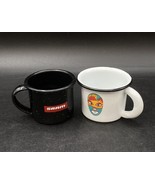 Enamelware Espresso 2 Coffee Cup SRAM Malinalco White Black Lucha Libre - €25,66 EUR