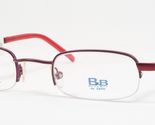 Lunettes De Vue UNIQUE 42-21-135mm BleuBay Par Safilo B&amp;B Pourpre/Rouge - $56.58