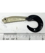 Clear with Black Tail Soft Plastic Curly Tail Grub 3 Inch Pack of 10 - €6,05 EUR