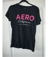 Aero California Glitter Graphic Tee XL Black - $15.00