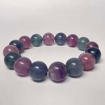 Stonelry Natural Rainbow Fluorite Beaded Bracelet (12+mm) #3281010112 - £77.32 GBP