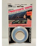 Vintage NOS Blue Trimbrite Pinstripe Tape  1/4&quot; x 36&#39; Made in the USA - £15.67 GBP
