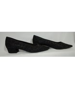 Carolyn Tucker Collection Pumps Low Heel Beaded Shoes Black Size 13 M - $54.97 CAD