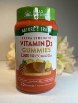 Nature’s Truth Vitamin D3 Gummies - Pineapple 50 mcg 2,000 IU Vegan 70ct Sealed - £11.82 GBP