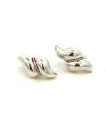 Tiffany &amp; Co Estate Earrings With Original Back Sterling Silver 14k Gold... - €331,55 EUR