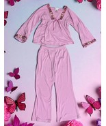 American Girl Butterfly Long Sleeve Top Shirt and pants set-Size Medium ... - $729.58 MXN